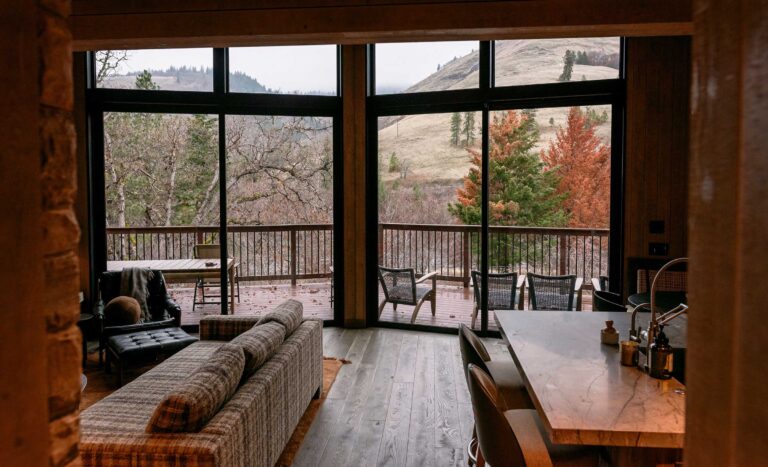 Northwest Cabin interior design by Allison Lind